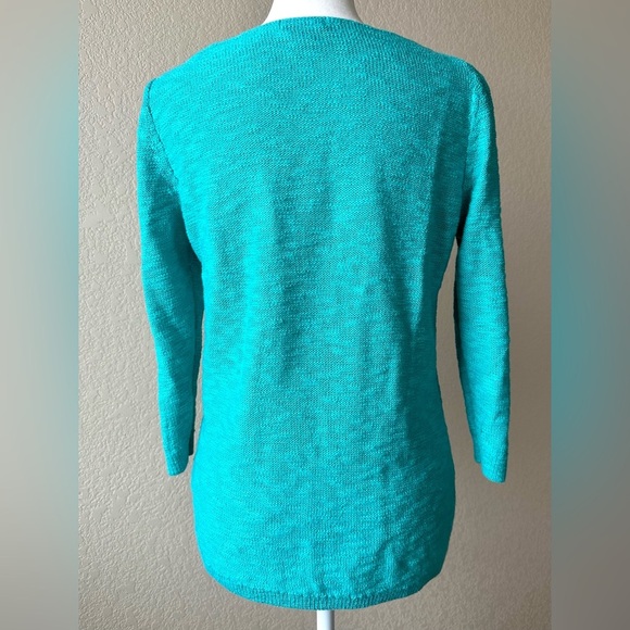 Old Navy Turquoise Lightweight Knit Sweater – Size Small - Picture 4 of 4